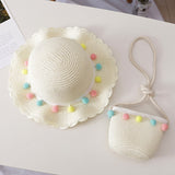 Kids Girls Hats New Fashion Summer Lace Flowers Caps Breathable Straw Hat Elegant Sunhat Lovely Baby Bonnet