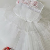 Baby Clothes for Girls Toddler Kids Wedding Princess Gown Girl Elegant Birthday Dress Tulle Bridesmaid Evening Party Dresses