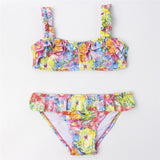 Children Girls Bikini Set Two-Pieces Swimming Suit Summer Halter Kids Girl Swimwear