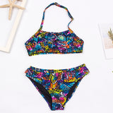 Children Girls Bikini Set Two-Pieces Swimming Suit Summer Halter Kids Girl Swimwear