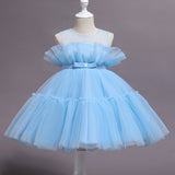 Baby Clothes for Girls Toddler Kids Wedding Princess Gown Girl Elegant Birthday Dress Tulle Bridesmaid Evening Party Dresses