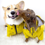 Fashion Pet Clothes Raincoat For Pet Dogs Larger Fat Dogs Clothes Bulldogs Coats  Waterproof