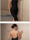 New Summer Spaghetti Strap Backless Bandage Dress For Women 2022 Sexy Diamonds Celebrity Club Evening Runway Party Dresses