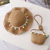 Kids Girls Hats New Fashion Summer Lace Flowers Caps Breathable Straw Hat Elegant Sunhat Lovely Baby Bonnet