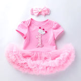 Baby Girl Clothes TUTU Short Sleeve Romper Dress Princess Girls Clothing Sets Cotton Multi-Color Summer Style