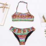 Children Girls Bikini Set Two-Pieces Swimming Suit Summer Halter Kids Girl Swimwear