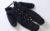 Thick Warm Infant Baby Rompers Winter Clothes Newborn Baby Boy Girl Knitted Sweater Jumpsuit Hooded Kid Toddler Outerwear