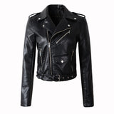 New Arrival brand Winter Autumn Motorcycle leather jackets women leather coat  slim PU jacket Leather