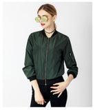 Windbreaker Women Jacket Coats Long Sleeve Basic Jackets Bomber Thin Jacket