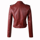 New Arrival brand Winter Autumn Motorcycle leather jackets women leather coat  slim PU jacket Leather