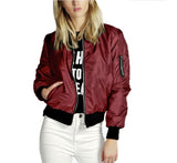 Windbreaker Women Jacket Coats Long Sleeve Basic Jackets Bomber Thin Jacket