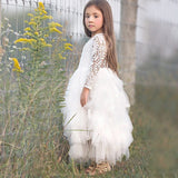 Little Girls Summer Dress for Kids Princess Birthday Party Gown Lace Sling Tutu