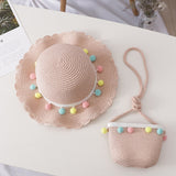 Kids Girls Hats New Fashion Summer Lace Flowers Caps Breathable Straw Hat Elegant Sunhat Lovely Baby Bonnet