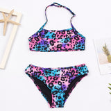 Children Girls Bikini Set Two-Pieces Swimming Suit Summer Halter Kids Girl Swimwear