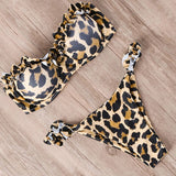 Bikini Swimwear Women Swimsuit Leopard Brazilian Bikini Set Push Up Bathing Suit