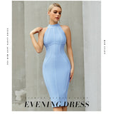 New Summer White Women Bodycon Bandage Dress Elegant Tank Sexy Sleeveless Club Celebrity Evening Runway Party Dresses