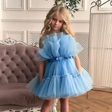 Baby Clothes for Girls Toddler Kids Wedding Princess Gown Girl Elegant Birthday Dress Tulle Bridesmaid Evening Party Dresses