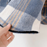 Fashion Baby Girl Boy Plaid Shirt Jacket Cotton Child Shirt Thick Wool Loose Outfit Winter Spring Fall Baby Casual