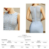 New Summer Tank Sleeveless Women's Bodycon Bandage Dress Sexy Lace Beading Celebrity Club Evening Runway Party Dress