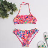 Children Girls Bikini Set Two-Pieces Swimming Suit Summer Halter Kids Girl Swimwear