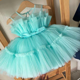 Baby Clothes for Girls Toddler Kids Wedding Princess Gown Girl Elegant Birthday Dress Tulle Bridesmaid Evening Party Dresses