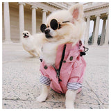 Fashion Pet Clothes Raincoat For Pet Dogs Larger Fat Dogs Clothes Bulldogs Coats  Waterproof