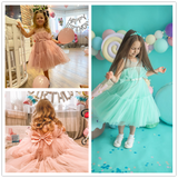 Baby Clothes for Girls Toddler Kids Wedding Princess Gown Girl Elegant Birthday Dress Tulle Bridesmaid Evening Party Dresses