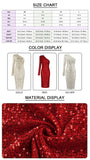 Sexy One Shoulder Dress Women Sparkle Glitzy Sequins Dress Mesh Patchwork Celebrity Christmas Party