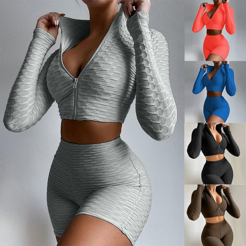 2 Piece Yoga Set gym outfit Women Sportswear Sport Suit Two Piece Set Workout Clothes