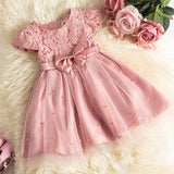 Baby Clothes for Girls Toddler Kids Wedding Princess Gown Girl Elegant Birthday Dress Tulle Bridesmaid Evening Party Dresses