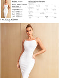 New Summer Spaghetti Strap Backless Bandage Dress For Women 2022 Sexy Diamonds Celebrity Club Evening Runway Party Dresses