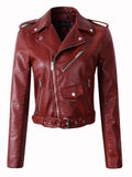 New Arrival brand Winter Autumn Motorcycle leather jackets women leather coat  slim PU jacket Leather