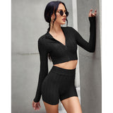 2 Piece Yoga Set gym outfit Women Sportswear Sport Suit Two Piece Set Workout Clothes