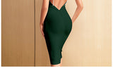 New Summer Spaghetti Strap Backless Bandage Dress For Women 2022 Sexy Diamonds Celebrity Club Evening Runway Party Dresses