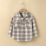 Fashion Baby Girl Boy Plaid Shirt Jacket Cotton Child Shirt Thick Wool Loose Outfit Winter Spring Fall Baby Casual