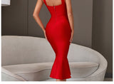 New Summer Women Black Bandage Dress Sexy Spaghetti Strap Sleeveless Bodycon Club Celebrity Evening Party Lady Dress