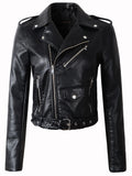 New Arrival brand Winter Autumn Motorcycle leather jackets women leather coat  slim PU jacket Leather