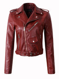 New Arrival brand Winter Autumn Motorcycle leather jackets women leather coat  slim PU jacket Leather