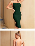 New Summer Spaghetti Strap Backless Bandage Dress For Women 2022 Sexy Diamonds Celebrity Club Evening Runway Party Dresses