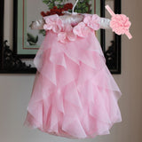 Summer Chiffon Party Dress Infant 1 Year Birthday Dresses