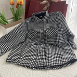 Fashion Baby Girl Boy Plaid Shirt Jacket Cotton Child Shirt Thick Wool Loose Outfit Winter Spring Fall Baby Casual