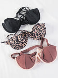 Leopard Swimwear Sexy Bikinis Patchwork Swimsuit Women Bathing Suit