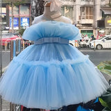 Baby Clothes for Girls Toddler Kids Wedding Princess Gown Girl Elegant Birthday Dress Tulle Bridesmaid Evening Party Dresses